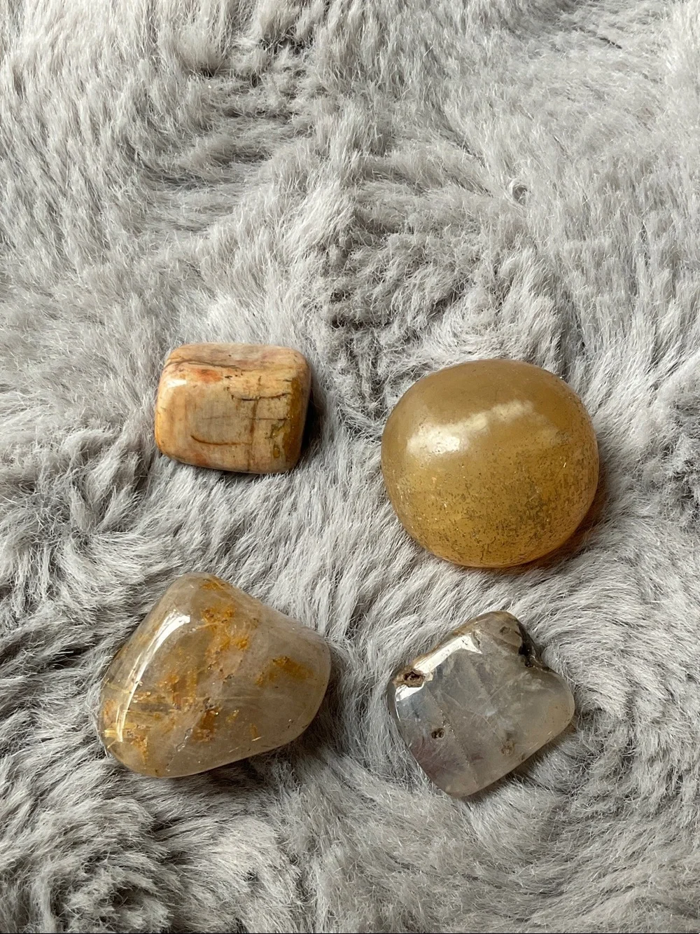 Natural Golden Brown Decorative Tumbled Stones - Home Accents